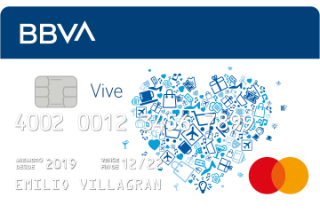 Tarjeta Vive BBVA Destacame